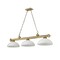 Z-Lite Cordon 3 Light Billiard, Rubbed Brass & White Linen 2306-3RB-DWL14 - alternate 6